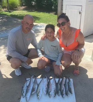 Family Spanish Mackerel haul in Gulf Shores!