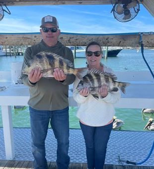 Sunrise on the water and rods bending—another incredible day fishing in Orange Beach, AL.