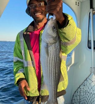 Chesapeake Bay striper fishing day!