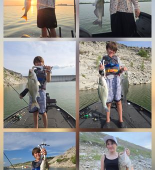 San Antonio striped bass and channel catfish action!