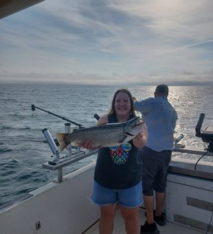 A great day of fishing on Lake Ontario near New Mexico, New York where calm water and steady bites make for the perfect outing.