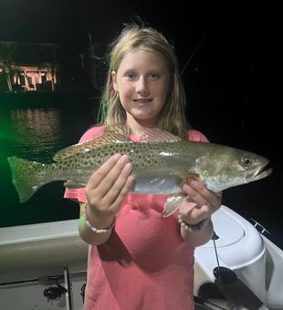 Night Fishing Charter in Palm Coast Trout Catch!