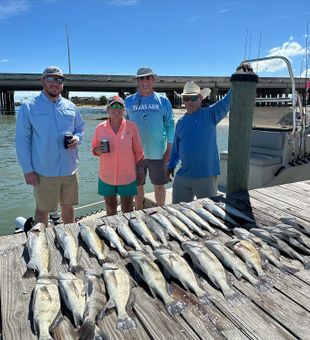 Reeling in big ones with Captain Joshua.
