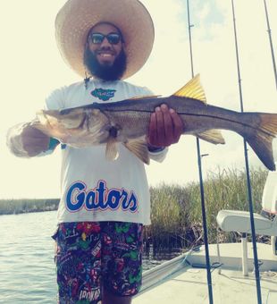 Beautiful Brooksville snook making the day complete!