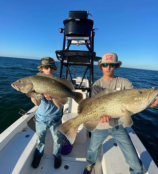 "Enjoying a day of fishing and al fresco dining on the serene waters."