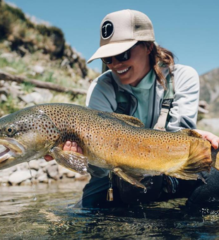 Nice spotted trout from today's adventure - clear water made for exciting fishing!