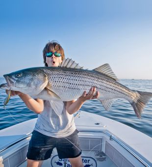 Fantastic striped bass catch.