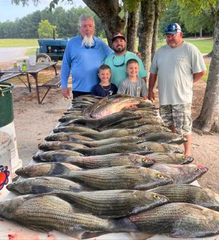 Kids fishing at Clarks Hill Lake