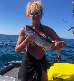 Excellent Day of Fishing in Lake Michigan