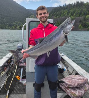 Beautiful Dayton WA Chinook salmon makes the day!