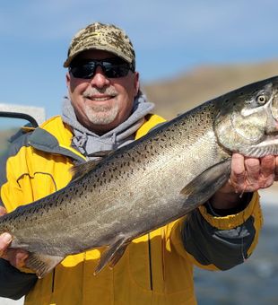 Beautiful Chinook salmon from Dayton WA waters!