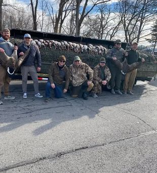 Early morning duck hunt in Ohio wetlands