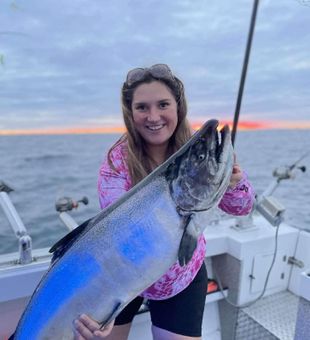 Salmon fishing adventures in Lake Michigan