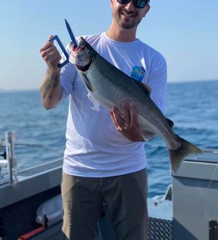 Lake Michigan's salmon bliss.