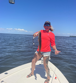 Peaceful day on the lake with a good catch.