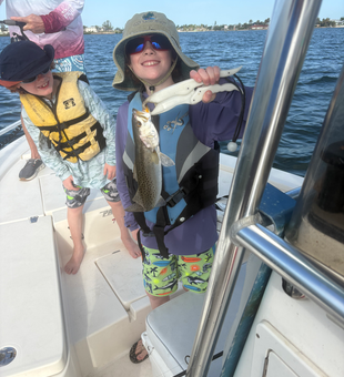Anna Maria Island Speckled Trout brought to the boat!