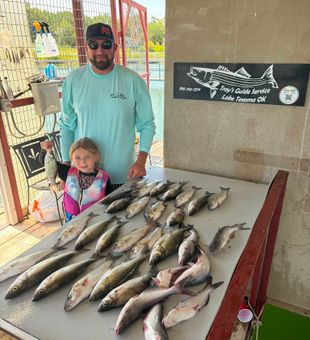 Blue catfish action heating up at Madill OK!