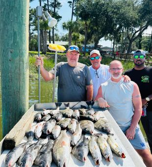 Savannah redfish and speckled trout filling the table!
