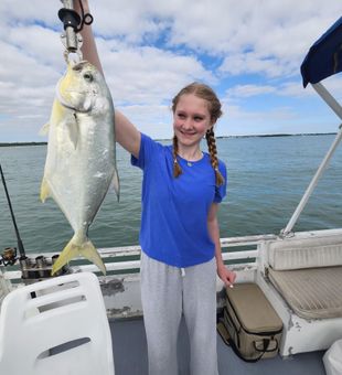 Nice Florida pompano caught on Jensen Beach charter!