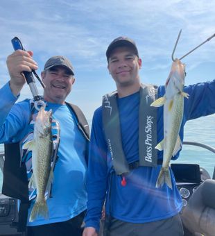 Great day today with Paul and son Mike double header