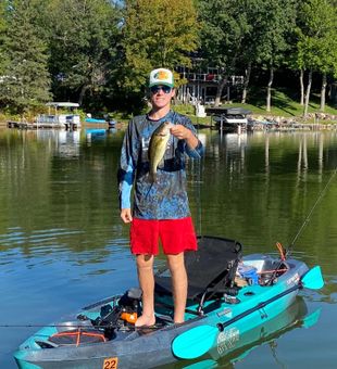 Sunny Largemouth Bass from the kayak