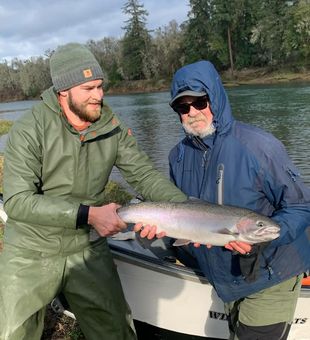 Bright Rogue River steelhead moment