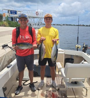 Dad and Son had a successful day with Tunas!  - West Bay, Grand Cayman.