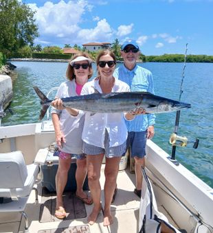 Beautiful West Bay wahoo makes for an excellent catch!