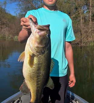 Casting the fertile waters of Lake Fork for largemouth bass and crappie.
