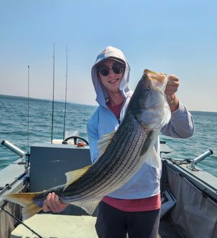Belfast Bay Striper Fishing Success