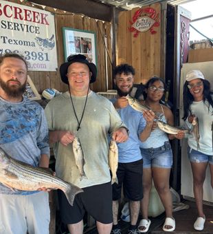 Happy striped bass crew