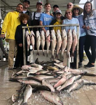 Striper Bass fishing in Lake Texoma