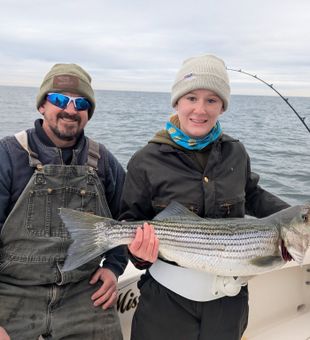 Nice Forked River striped bass!
