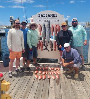 Solid King Mackerel and Red Snapper catch in Destin!