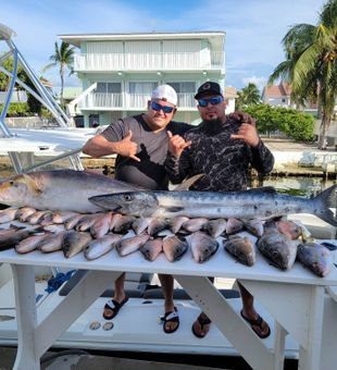 Snapper haul of the day in Marathon, FL
