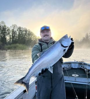 Family-friendly fishing on the Cowlitz River in Toledo, WA—calm waters, fresh air, and fun for all ages.