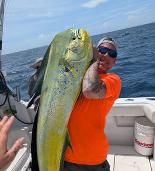 Beautiful West Palm Beach mahi mahi catch!