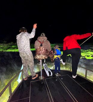 Lake City bowfishing after dark