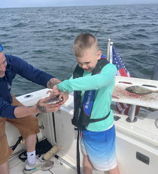 Cloudy skies set the stage for an epic deep sea adventure off Yarmouth!