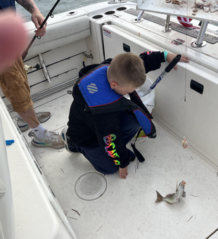 Cloudy skies set the stage for an epic deep sea adventure in Yarmouth!