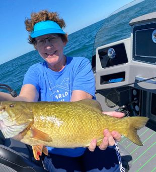 Smallmouth bass fishing Lake Erie	
