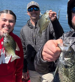 Morning bite’s on—lines tight and spirits high.