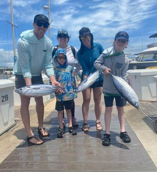 Enjoying the thrill of fishing in Lihue