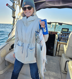 Wisconsin Chinook salmon caught trolling delivers impressive results!