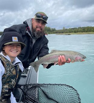 Beautiful Rainbow Trout out of the Alaskan waters.