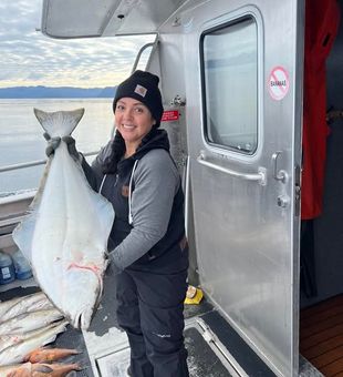 Super Sized Flounder - Kenai River, AK.