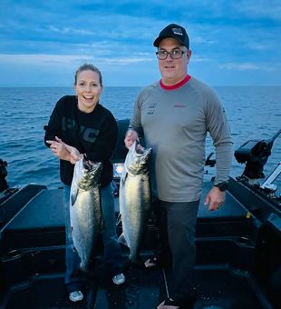 The fish are biting today.
