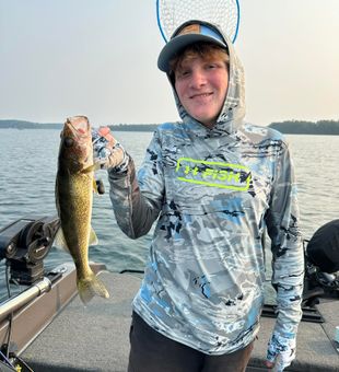 Hooked on Lake Michigan life.