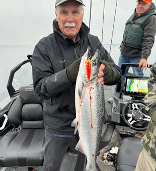 Fired-up Chinook on Lake Michigan!