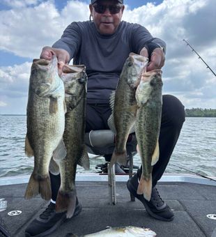 Outstanding bass action in Madisonville TX!